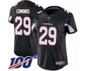 Women's Arizona Cardinals #29 Chase Edmonds Black Alternate Vapor Untouchable Limited Player 100th Season Football Jersey