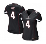 Women's Arizona Cardinals #4 Andy Lee Game Black Alternate Football Jersey
