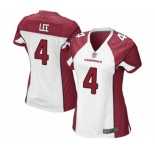 Women's Arizona Cardinals #4 Andy Lee Game White Football Jersey