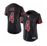 Women's Arizona Cardinals #4 Andy Lee Limited Black Rush Vapor Untouchable Football Jersey