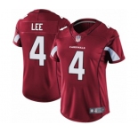 Women's Arizona Cardinals #4 Andy Lee Red Team Color Vapor Untouchable Limited Player Football Jersey