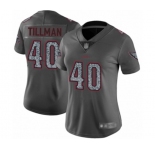 Women's Arizona Cardinals #40 Pat Tillman Limited Gray Static Fashion Football Jersey