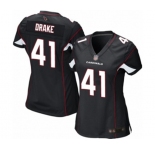 Women's Arizona Cardinals #41 Kenyan Drake Game Black Alternate Football Jersey