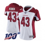 Women's Arizona Cardinals #43 Haason Reddick White Vapor Untouchable Limited Player 100th Season Football Jersey