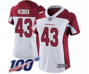 Women's Arizona Cardinals #43 Haason Reddick White Vapor Untouchable Limited Player 100th Season Football Jersey
