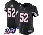 Women's Arizona Cardinals #52 Mason Cole Black Alternate Vapor Untouchable Limited Player 100th Season Football Jersey
