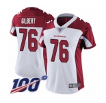 Women's Arizona Cardinals #76 Marcus Gilbert White Vapor Untouchable Limited Player 100th Season Football Jersey