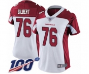 Women's Arizona Cardinals #76 Marcus Gilbert White Vapor Untouchable Limited Player 100th Season Football Jersey