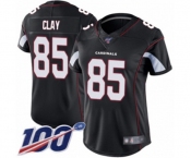 Women's Arizona Cardinals #85 Charles Clay Black Alternate Vapor Untouchable Limited Player 100th Season Football Jersey