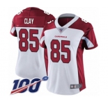 Women's Arizona Cardinals #85 Charles Clay White Vapor Untouchable Limited Player 100th Season Football Jersey