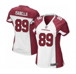 Women's Arizona Cardinals #89 Andy Isabella Game White Football Jersey