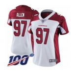 Women's Arizona Cardinals #97 Zach Allen White Vapor Untouchable Limited Player 100th Season Football Jersey