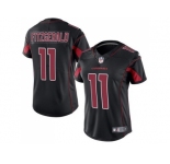 Women's Nike Arizona Cardinals #11 Larry Fitzgerald Black Stitched NFL Limited Rush Jersey