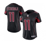 Women's Nike Arizona Cardinals #11 Larry Fitzgerald Limited Black Rush Vapor Untouchable NFL Jersey