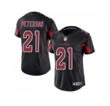 Women's Nike Arizona Cardinals #21 Patrick Peterson Black Stitched NFL Limited Rush Jersey