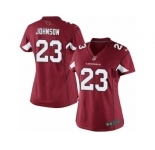 Women's Nike Arizona Cardinals #23 Chris Johnson Limited Red Team Color NFL Jersey