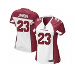 Women's Nike Arizona Cardinals #23 Chris Johnson Limited White NFL Jersey
