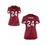 Womens Nike Arizona Cardinals #24 Mike Jenkins Cardinal Game Jersey