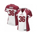 Women's Nike Arizona Cardinals #36 Budda Baker Limited White NFL Jersey
