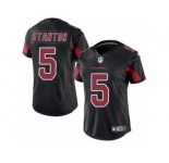 Women's Nike Arizona Cardinals #5 Drew Stanton Limited Black Rush NFL Jersey