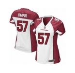 Women's Nike Arizona Cardinals #57 Alex Okafor Limited White NFL Jersey