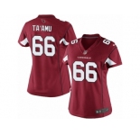 Women's Nike Arizona Cardinals #66 Alameda Ta'amu Limited Red Team Color NFL Jersey