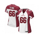Women's Nike Arizona Cardinals #66 Alameda Ta'amu Limited White NFL Jersey