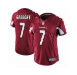 Women's Nike Arizona Cardinals #7 Blaine Gabbert Red Team Color Vapor Untouchable Limited Player NFL Jersey