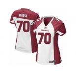 Women's Nike Arizona Cardinals #70 Bobby Massie Limited White NFL Jersey