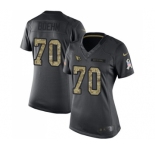 Women's Nike Arizona Cardinals #70 Evan Boehm Limited Black 2016 Salute to Service NFL Jersey