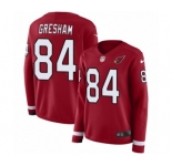 Women's Nike Arizona Cardinals #84 Jermaine Gresham Limited Red Therma Long Sleeve NFL Jersey