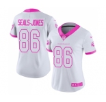 Women's Nike Arizona Cardinals #86 Ricky Seals-Jones Limited White-Pink Rush Fashion NFL Jersey