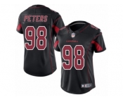 Women's Nike Arizona Cardinals #98 Corey Peters Limited Black Rush NFL Jersey