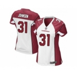 nike women fl jerseys arizona cardinals #31 johnson white[nike][johnson]
