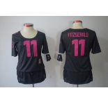 nike women nfl jerseys arizona cardinals #11 fitzgerald dk.grey[breast cancer awareness]