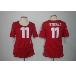 nike women nfl jerseys arizona cardinals #11 fitzgerald red[breast cancer awareness]