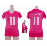 nike women nfl jerseys arizona cardinals #11 larry fitzgerald pink[draft him ii top]
