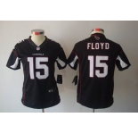 nike women nfl jerseys arizona cardinals #15 floyd black[nike limited]