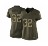 nike women nfl jerseys arizona cardinals #32 mathieu army green[nike Limited Salute To Service]