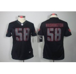 nike women nfl jerseys arizona cardinals #58 washington black[nike impact limited]