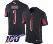 Youth Arizona Cardinals #1 Kyler Murray Limited Black Rush Vapor Untouchable 100th Season Football Jersey