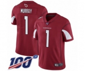 Youth Arizona Cardinals #1 Kyler Murray Red Team Color Vapor Untouchable Limited Player 100th Season Football Jersey