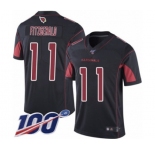Youth Arizona Cardinals #11 Larry Fitzgerald Limited Black Rush Vapor Untouchable 100th Season Football Jersey