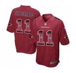 Youth Arizona Cardinals #11 Larry Fitzgerald Limited Red Strobe Football Jersey