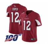 Youth Arizona Cardinals #12 Pharoh Cooper Red Team Color Vapor Untouchable Limited Player 100th Season Football Jersey
