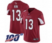 Youth Arizona Cardinals #13 Christian Kirk Red Team Color Vapor Untouchable Limited Player 100th Season Football Jersey