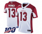 Youth Arizona Cardinals #13 Kurt Warner White Vapor Untouchable Limited Player 100th Season Football Jersey