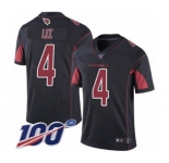 Youth Arizona Cardinals #4 Andy Lee Limited Black Rush Vapor Untouchable 100th Season Football Jersey