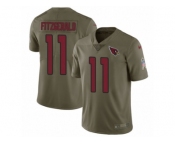 Youth Nike Arizona Cardinals #11 Larry Fitzgerald Limited Olive 2017 Salute to Service NFL Jersey