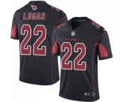 Youth Nike Arizona Cardinals #22 T. J. Logan Limited Black Rush Vapor Untouchable NFL Jersey